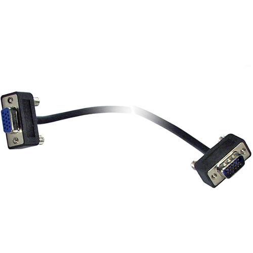 3' High-Performance Ultra Thin VGA/QXGA HD15 Male to Female Tri-Shield Cable