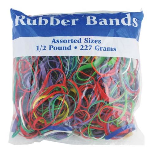 Assorted Dimensions 227g/ 0.5 lbs. Rubber Bands Case Pack 48