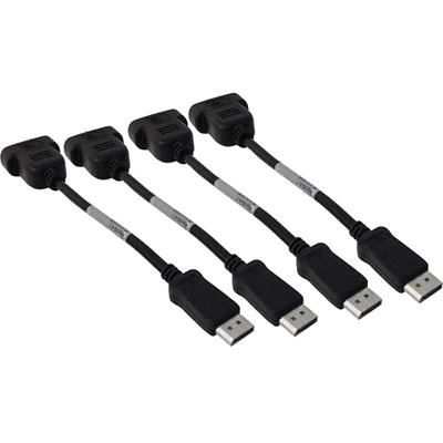 DP-VGA CABLE QUAD PACK Includ