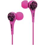MAXELL 190273 - WTPINK Wild Things Zebra Earbuds (Pink)