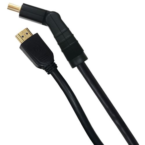 GE 87709 High-Speed HDMI(R) Cable with Ethernet & Swivel Connector (12 ft)