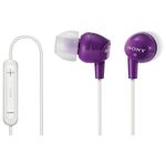 SONY DREX12IP/VLT EX Earbuds with Microphone (Violet)