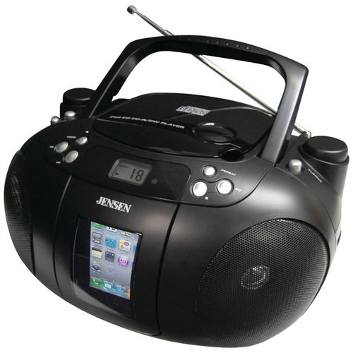 JENSEN JiSS-300i iPod(R)/iPhone(R) Portable Universal Docking Station with AM/FM/CD Player