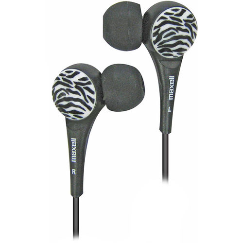 Wild Thing Zebra Design Earbud