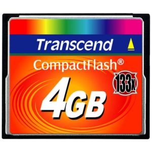COMPACTFLASH CARD, 4GB, 133X, TYPE I