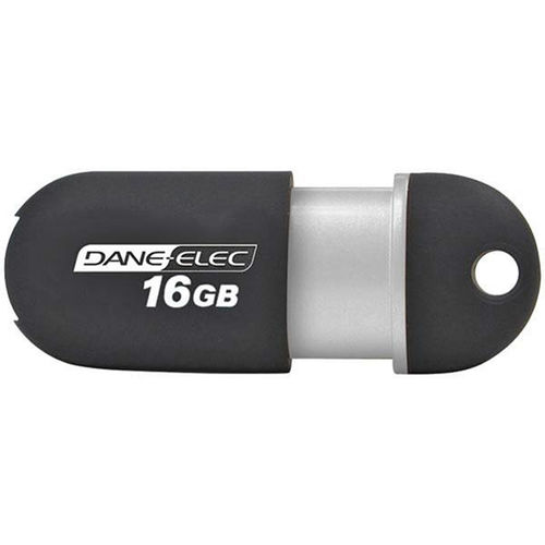 16GB Capless USB 2.0 Flash Drive - Gray/Silver
