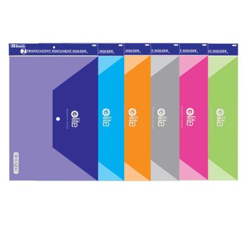 BAZIC Clear Letter Size Document Holders (2/Pack) Case Pack 144
