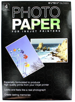 4Pk 8.5 1 Photo Paper Case Pack 12