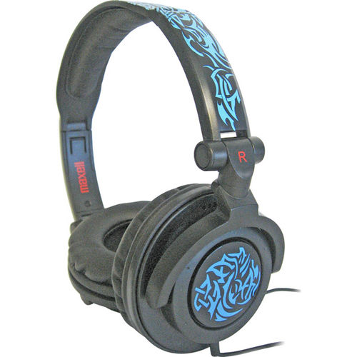 AMPlified Tribal Glow Heavy Bass Headphone - Blue