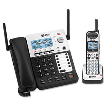 SB67138 DECT6 Phone/Ans System, 4 Line, 1 Corded/1 Cordless Handset
