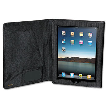 Nylon iPad Folio, 10.063 x 1.125 x 8.125, Black