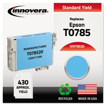 Remanufactured T078520 Ink, 430 Page-Yield, Light Cyan