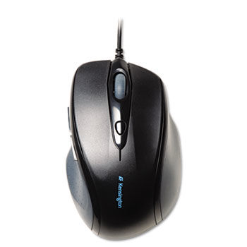 Pro Fit Wired Full-Size Mouse, USB, Right, Black