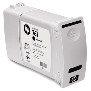 CM991A (HP 761) Ink, 400 mL, Matte Black