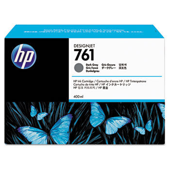 CM996A (HP 761) Ink, 400 mL, Dark Gray