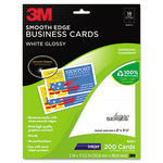Inkjet Glossy Business Cards, 2 x 3 1/2, White, 200/PK