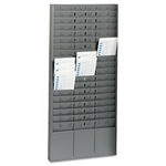 Steel Time Card Rack with Adjustable Dividers, 5"" Pockets
