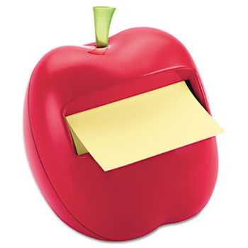 Apple Notes Dispenser for 3 x 3 Pads, Red