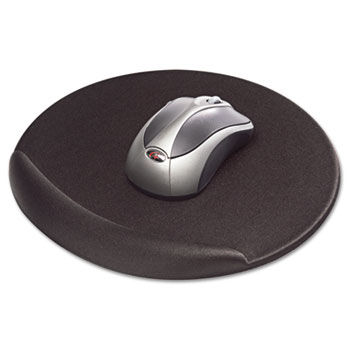 Viscoflex Memory Foam Oval Mouse Pad, Black