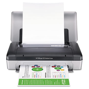 Officejet 100 Mobile Inkjet Printer, Bluetooth-Enabled