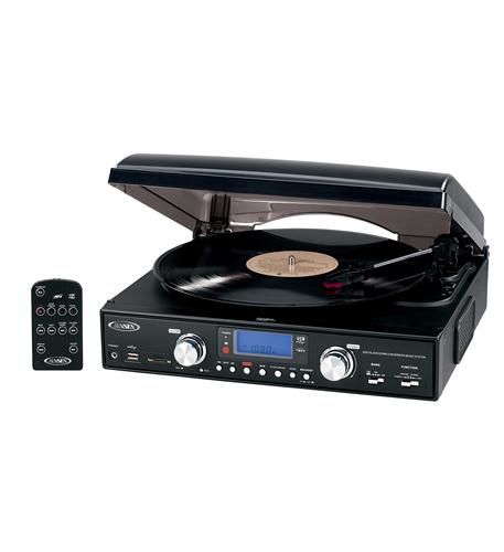 3-Speed stereo turntable with MP3...