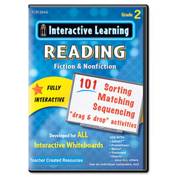 Interactive Learning Software: Reading Fiction and Nonfiction, Grade 2