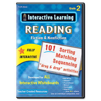 Interactive Learning Software: Reading Fiction and Nonfiction, Grade 2