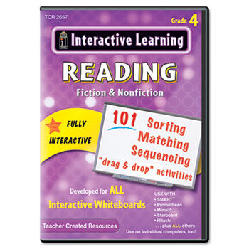 Interactive Learning Software: Reading Fiction and Nonfiction, Grade 4