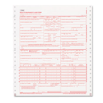 CMS Forms, 1 Part Continuous White, 9 1/2 x 11, 2500 Forms