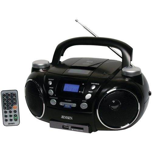 JENSEN CD-750 Portable AM/FM Stereo CD Player with MP3 Encoder/Player