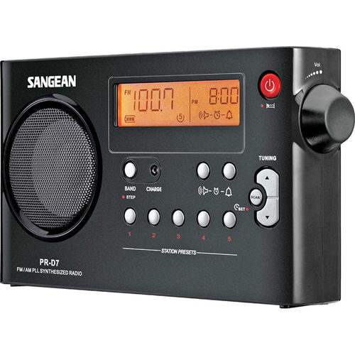 Black Portable Digital AM/FM Radio