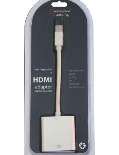 Mini DisplayPort (for Apple) to HDMI Female Adapter - 6 Inches