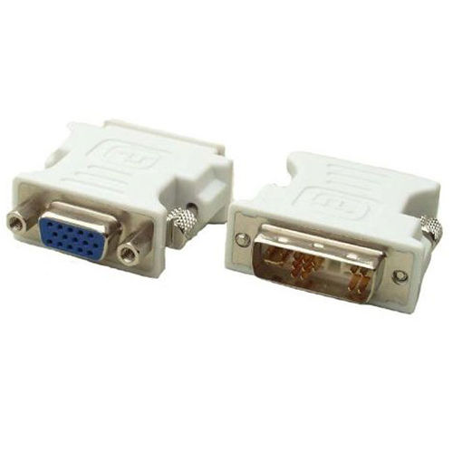 DVI-A Male to VGA HD15 Female adapter - Converts from DVI to VGA VGA to DVI