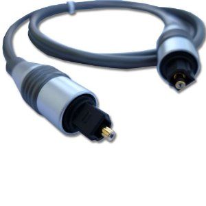Toslink to Toslink Digital Optical Audio Cable - 12 Feet - Connects Fiber Toslink Audio to computer or receiver