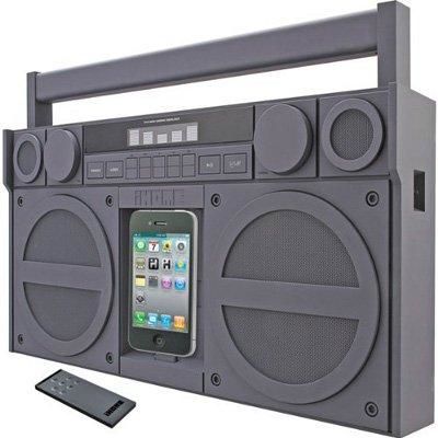Boombox for iPhone Gray