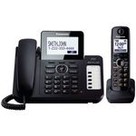 PANASONIC KX-TG6671B DECT 6.0 Plus Corded/Cordless Phone System with Talking Caller ID & Digital Answering System (Corded base system & single handset