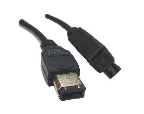 IEEE 1394 FireWire 4 pin to 6 pin - 6 feet - Connects 6 Pin FireWire Port or Hub to 4 Pin FireWire Device - Vice Versa