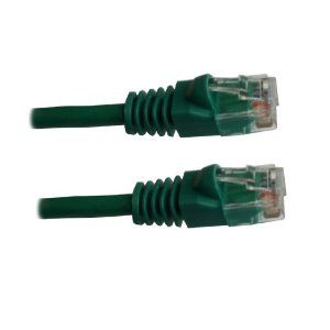 Green Ethernet Network, Patch Cable, Molded Snagless Boot, 10 feet - Connects computer to network or router via the CAT5E RJ45 connection