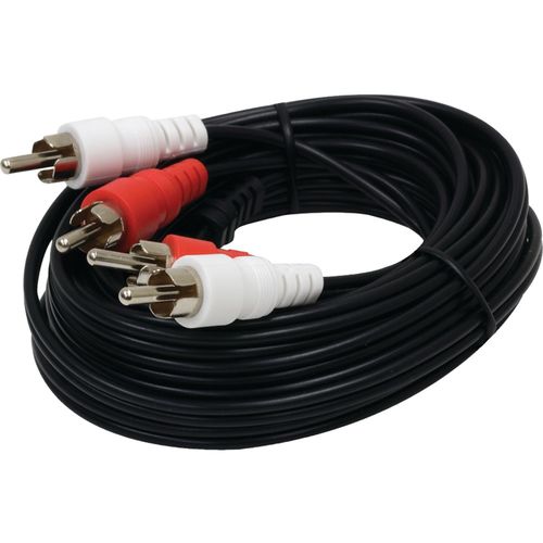 GE 72608 Audio Cable with Dual RCA Plugs, 15 ft