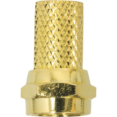GE 73259 Twist-On F Connectors, 2 pk (RG6)