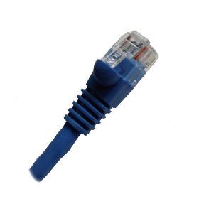 Blue Ethernet Network, Patch Cable, Molded Snagless Boot, 35 feet - Connects computer to network or router via the CAT5E RJ45 connection
