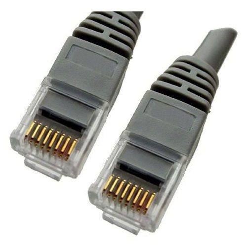 Gray Ethernet Network, Patch Cable, Molded Snagless Boot, 35 feet - Connects computer to network or router via the CAT5E RJ45 connection