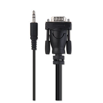 VGA Cable, Laptop to TV, 10 ft, Black