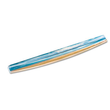 Photo Gel Keyboard Wrist Rest w/Microban Protection, 19 1/3"" x 19"", Sandy Beach