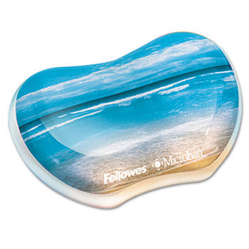 Gel Wrist Rest, Photo, 4 9/10"" x 3 4/10"", Sandy Beach