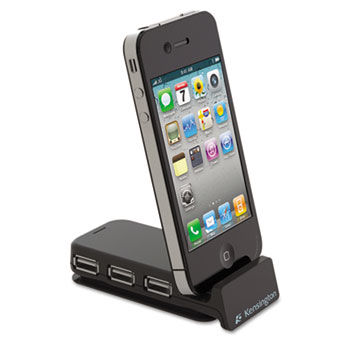 PocketHub 3-Port USB Hub and Sync, Gray