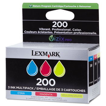 14L0268 (200) Ink, Cyan, Magenta, Yellow, 3/Pk