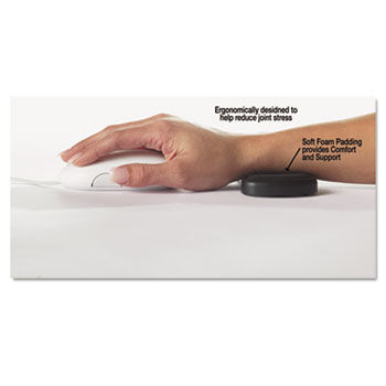 Rolling Wrist Rest, 5"" x 2 1/4"", Black