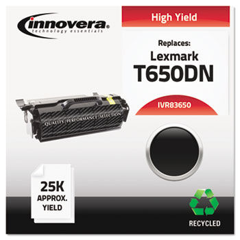 Remanufactured T650H21A (T650DN) Toner, 25000 Yield, Black
