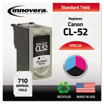 Remanufactured 0619B002 (CL52) Ink, 710 Yield, Photo